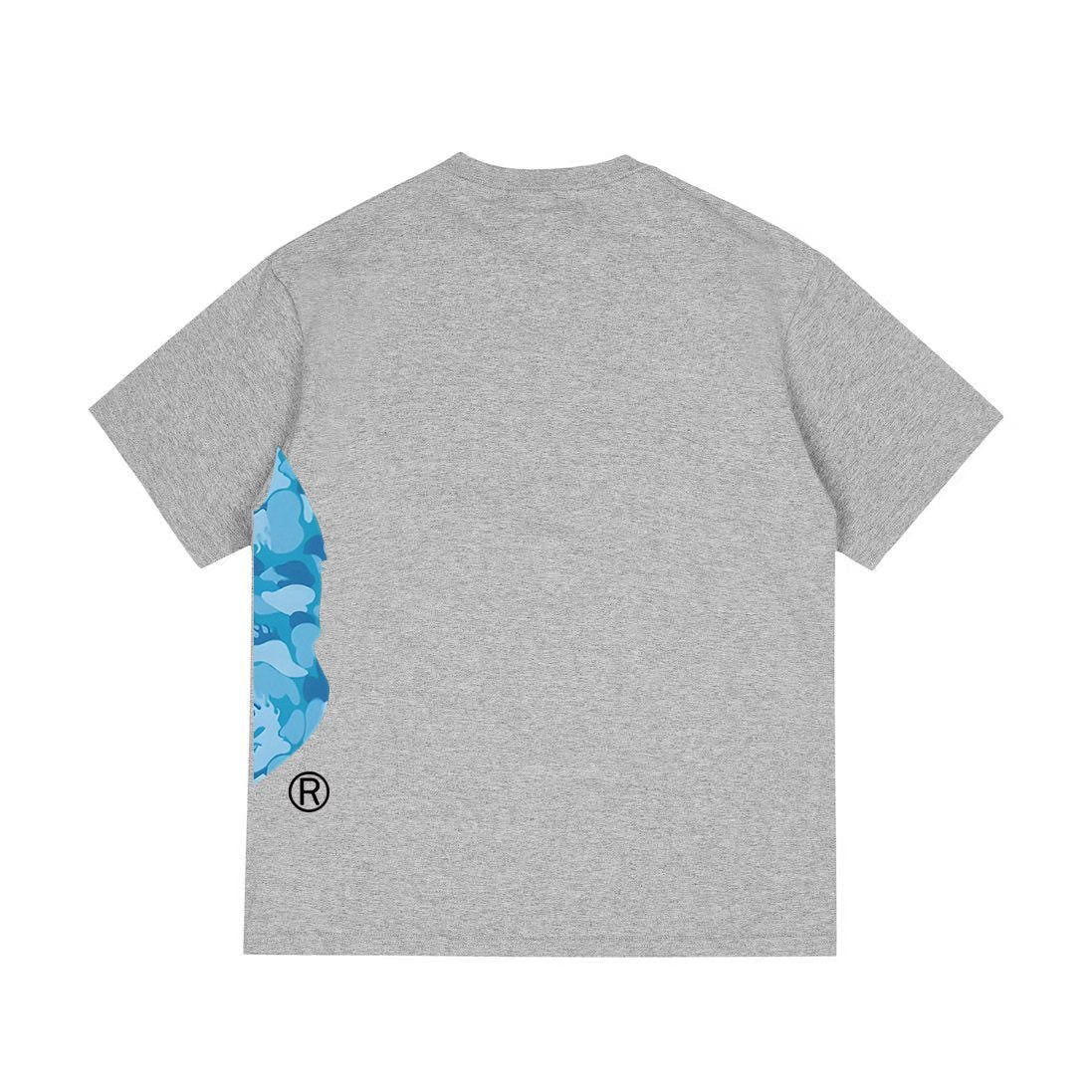 BAPE Blue Camo Ape-Head Side Graphic T-Shirt — back