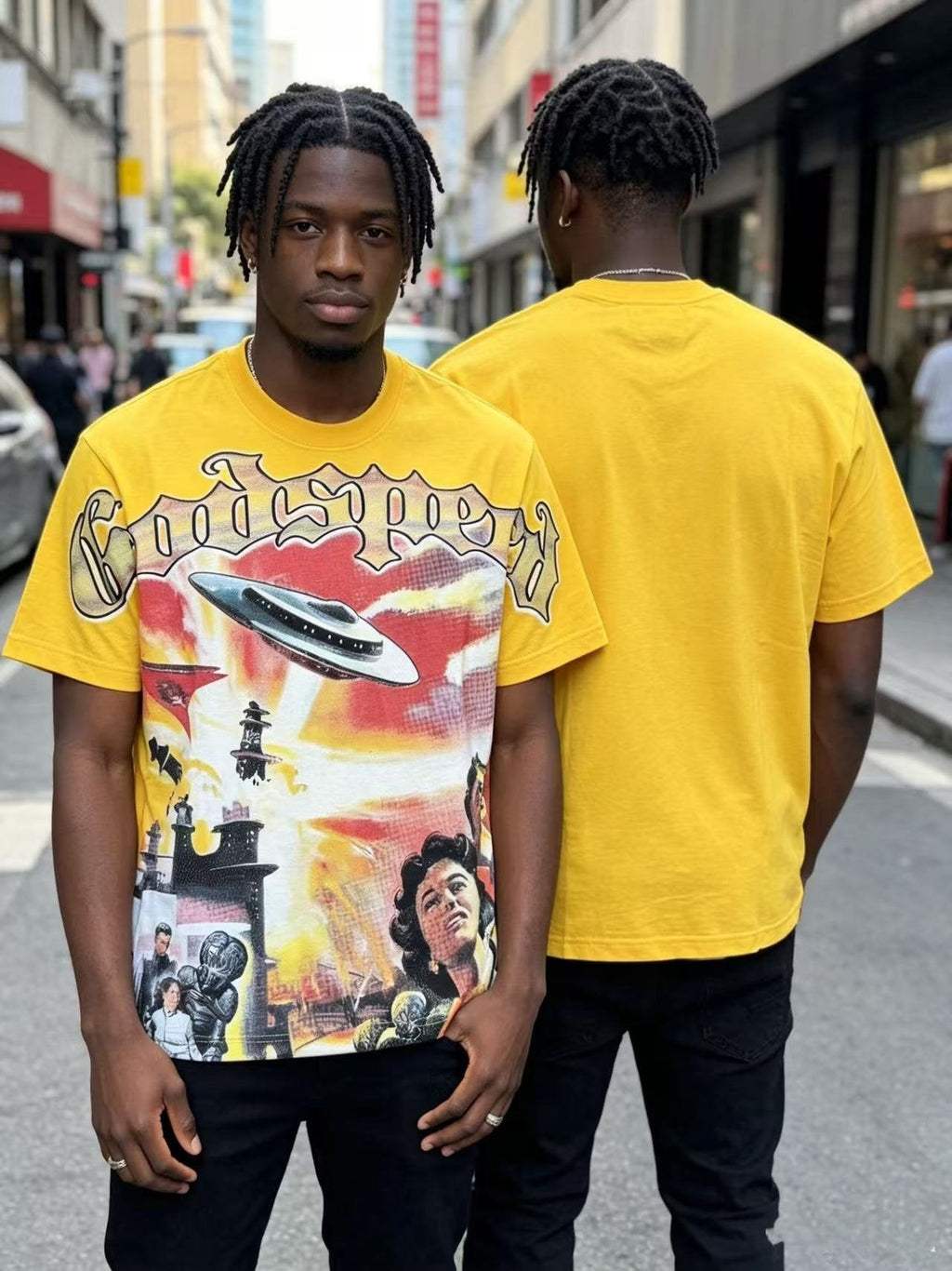 Godspeed Rock Graphic Short-Sleeve T-Shirt — context