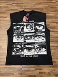 SAINT Sinner Washed Graphic Sleeveless T-Shirt — hero
