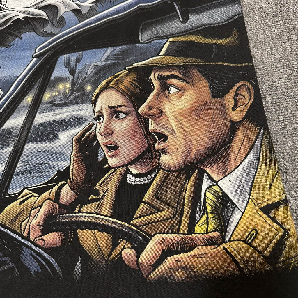 VALE USA Valley Dreams Rhinestone Graphic T-Shirt — detail