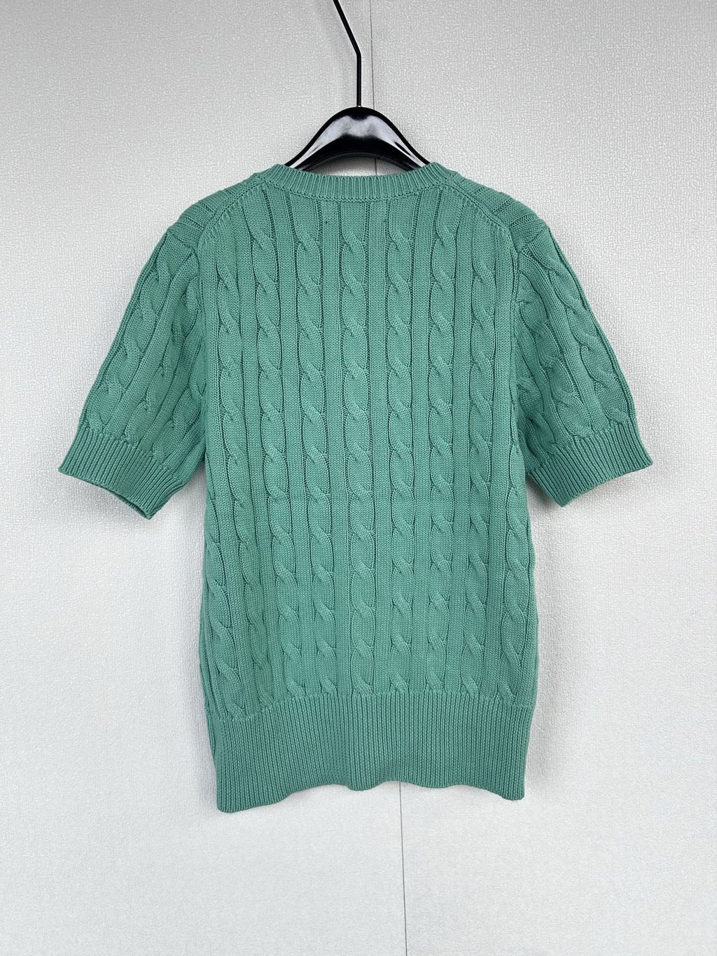 Test2-Ralph Lauren Women's Short-Sleeve Cable-Knit Cardigan — back