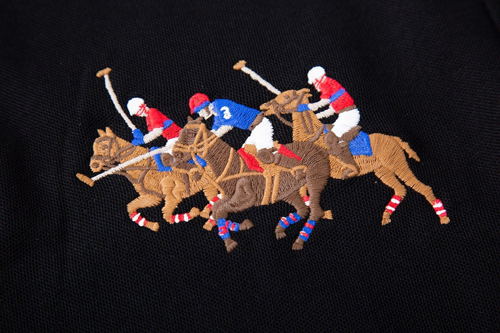 Test2-Ralph Lauren Embroidered Horse Short-Sleeve Polo Shirt — detail